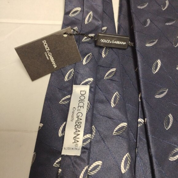 ❤️2 NWT DOLCE & GABBANA 100% Silk  Necktie Tie - Picture 3 of 8